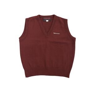 Vintage TWA by Ralph Lauren Burgundy Vest Size Large